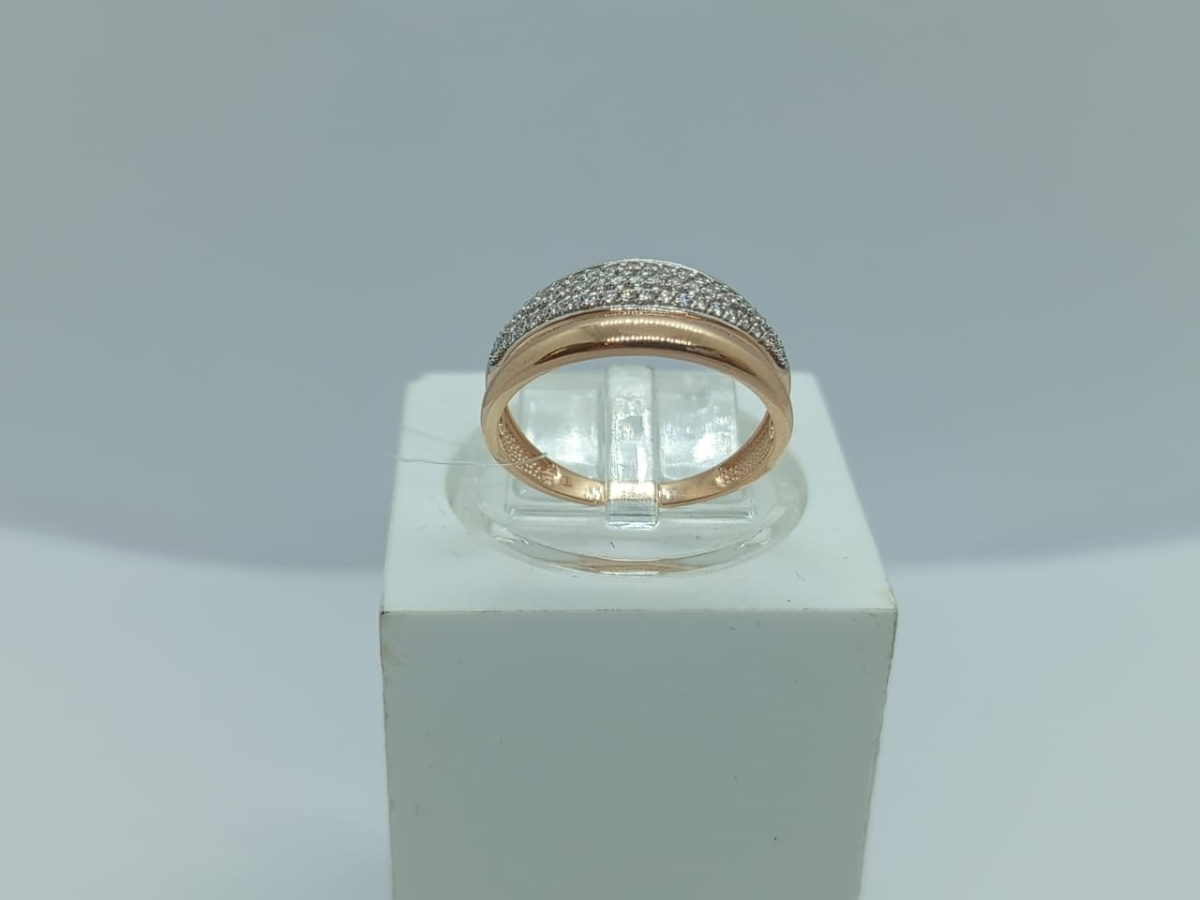 КОЛЬЦО С КАМНЯМИ (Au 585)