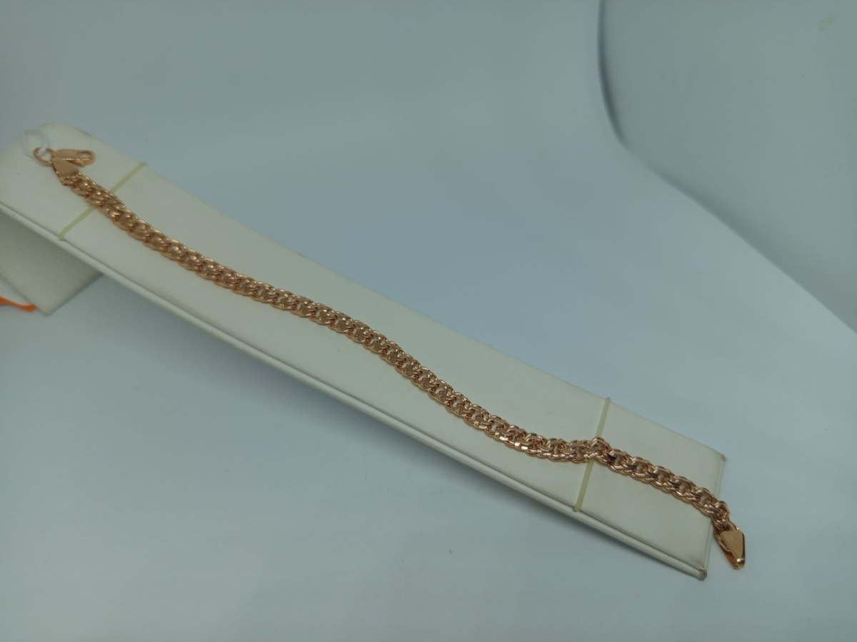 БЛБ585 БРАСЛЕТ ПОЛНОВЕСНЫЙ Бисмарк (Au 585)