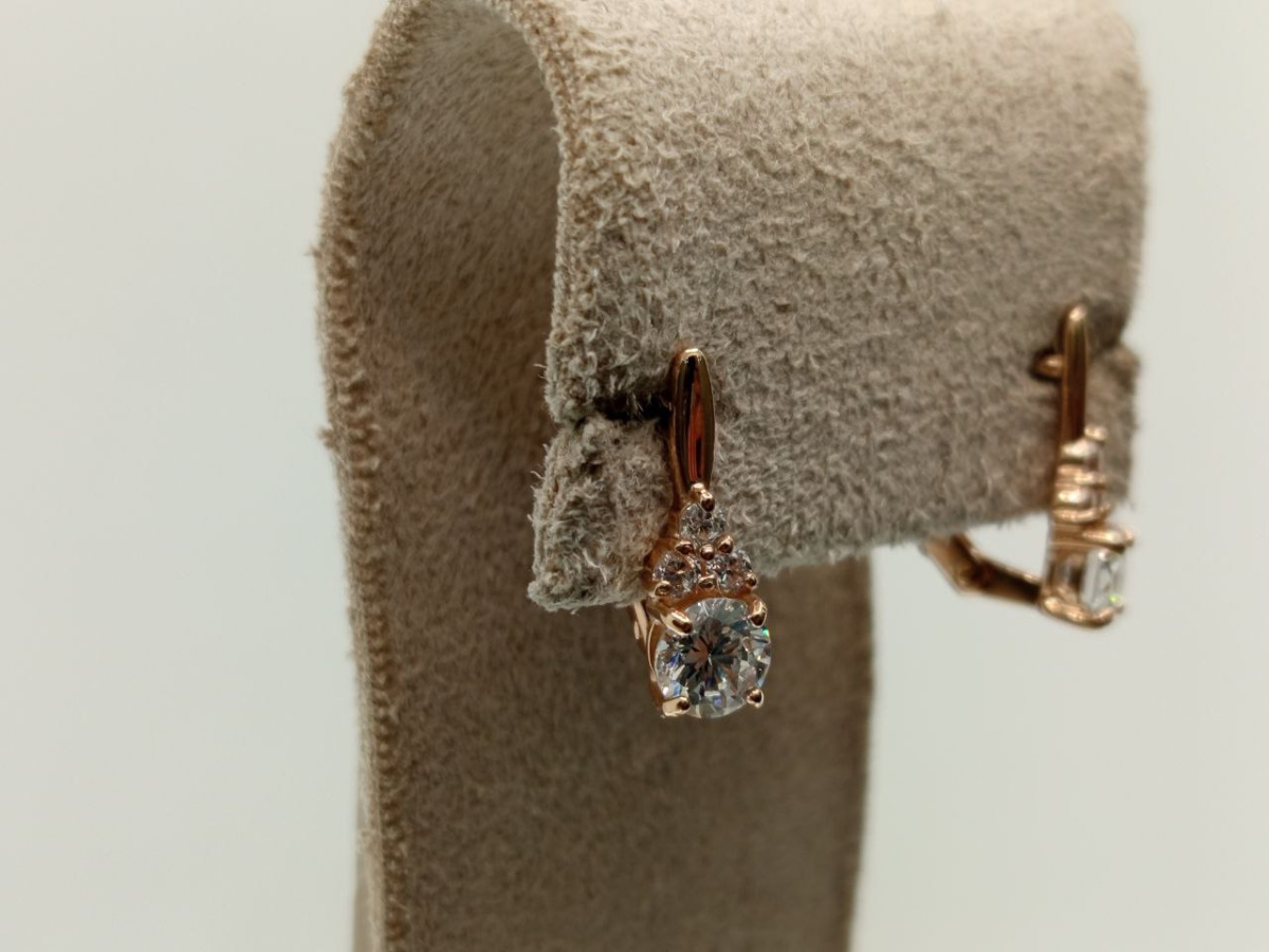 СЕРЬГИ С КАМНЯМИ (Au 585)