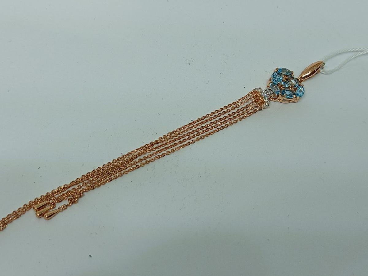 ПОДВЕСКА С КАМНЯМИ (Au 585)