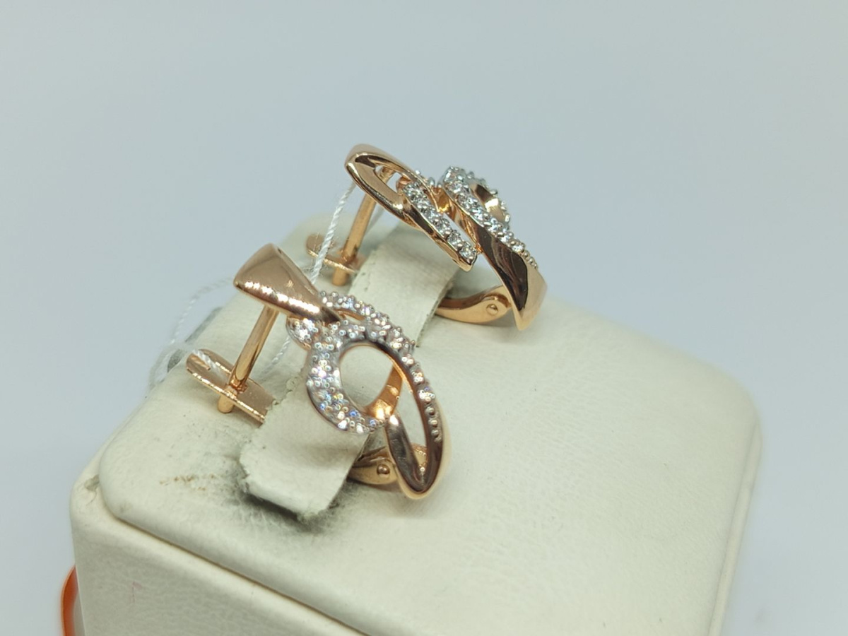 СЕРЬГИ С КАМНЯМИ (Au 585)