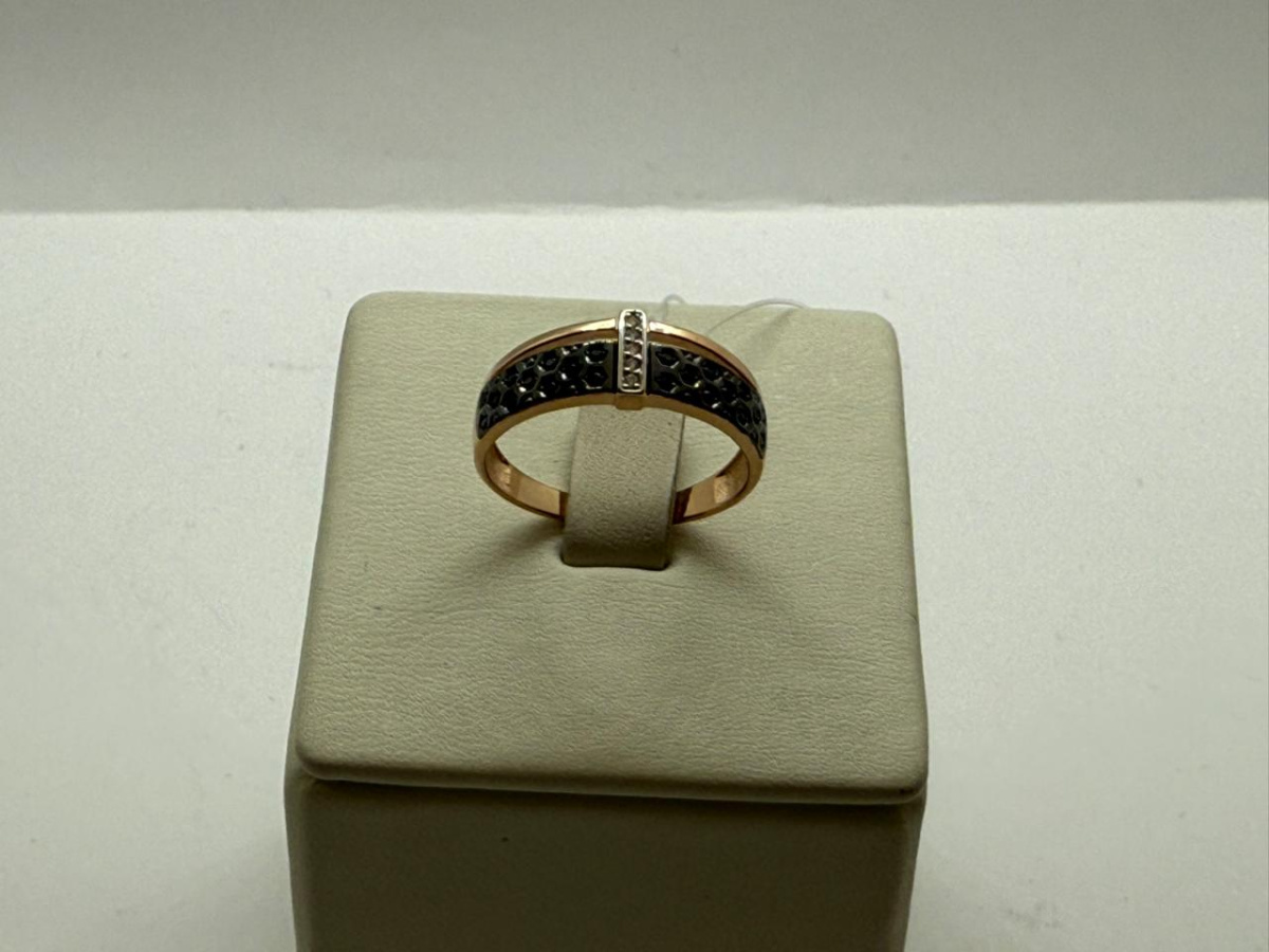 КОЛЬЦО С КАМНЯМИ (Au 585)