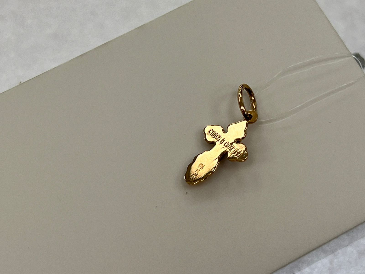 810-00344-10-00-00-00 ПОДВЕСКА КРЕСТ без камня (Au 585)