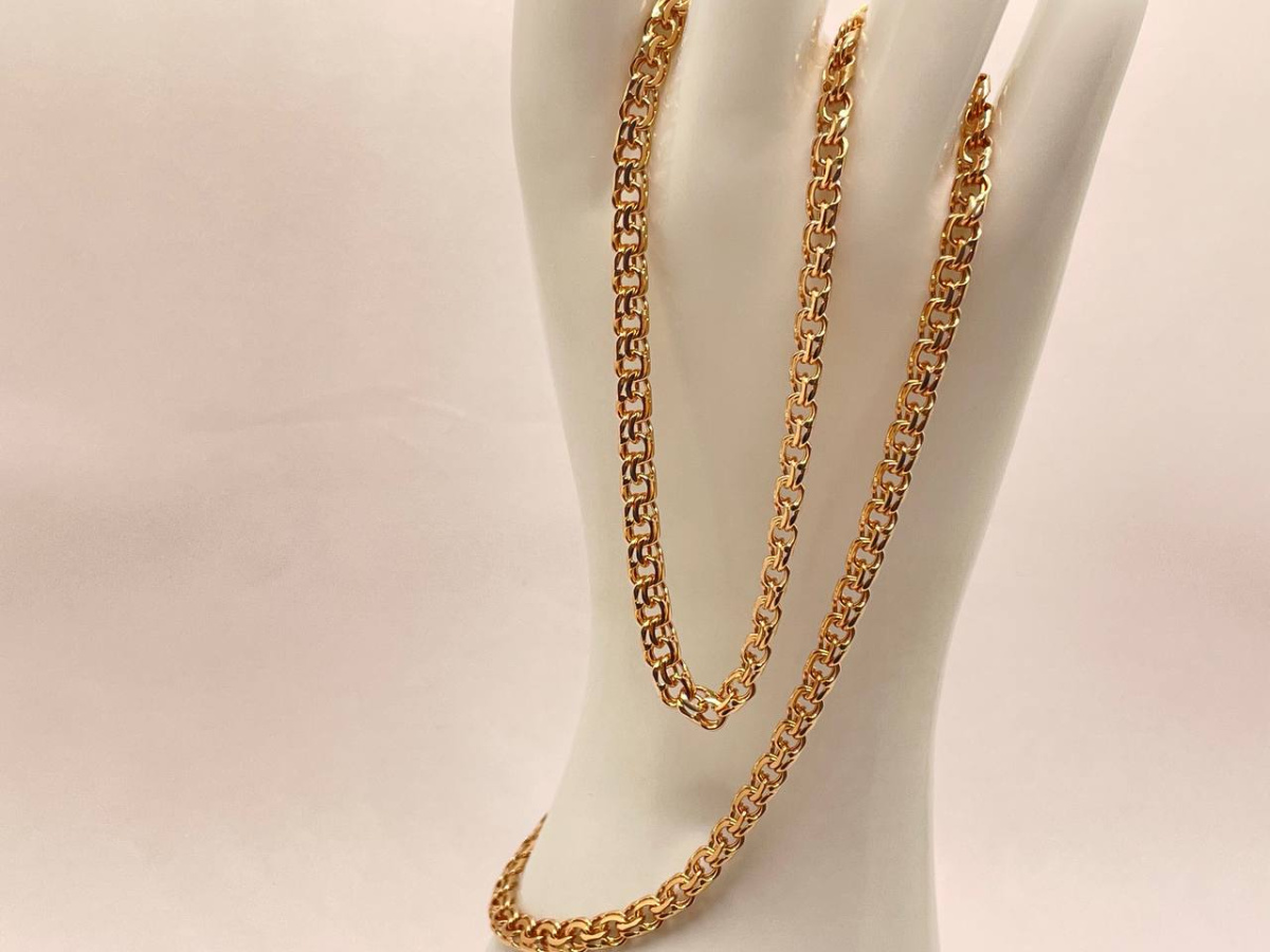 ЦЕПЬ ПОЛНОВЕСНАЯ Бисмарк (Au 585)