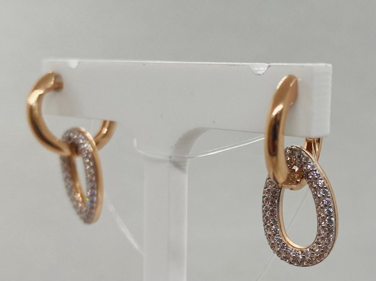 СЕРЬГИ С КАМНЯМИ (Au 585)