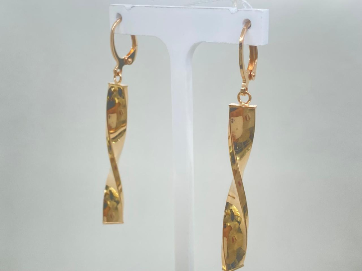 СЕРЬГИ БЕЗ КАМНЯ (Au 585)