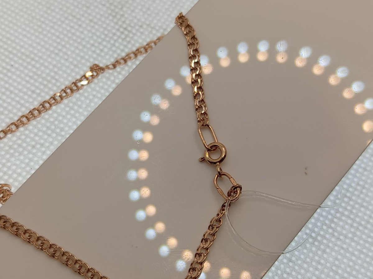 ЦЕПЬ ПУСТОТЕЛАЯ Бисмарк (Au 585) ЦЕПЬ ПУСТОТЕЛАЯ Бисмарк (Au 585)