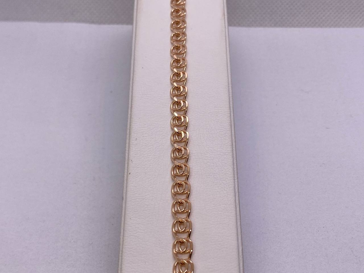 7080270-19 БРАСЛЕТ ПОЛНОВЕСНЫЙ Лав (Au 585)