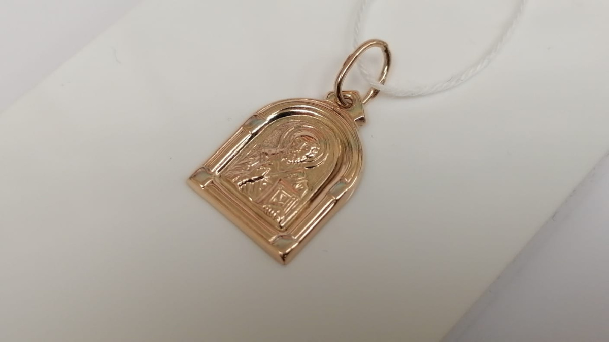 ПОДИБК585 ПОДВЕСКА ИКОНА БЕЗ КАМНЯ (Au 585)
