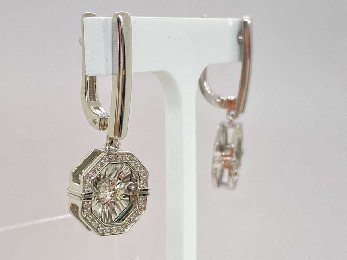 02-12-5630-31-00-1 СЕРЬГИ БРИЛЛИАНТ (Au 585)