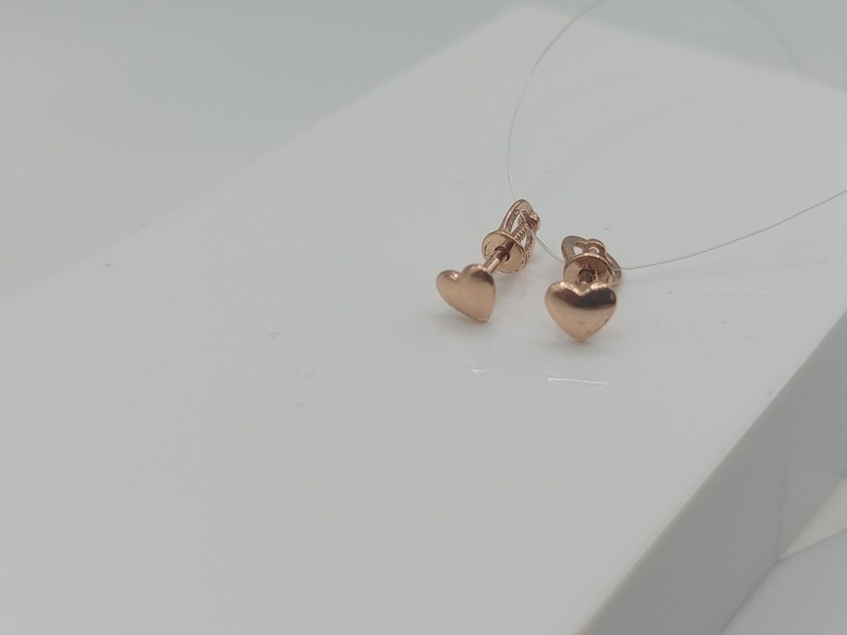 СЕРЬГИ ПУСЕТЫ без камня (Au 585)