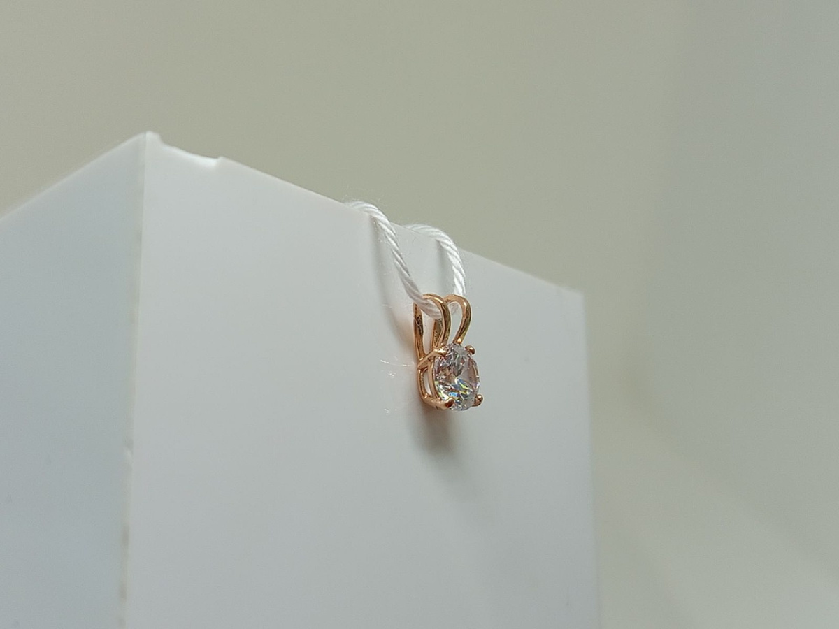 ПОДКМ585 ПОДВЕСКА С КАМНЕМ (Au 585)