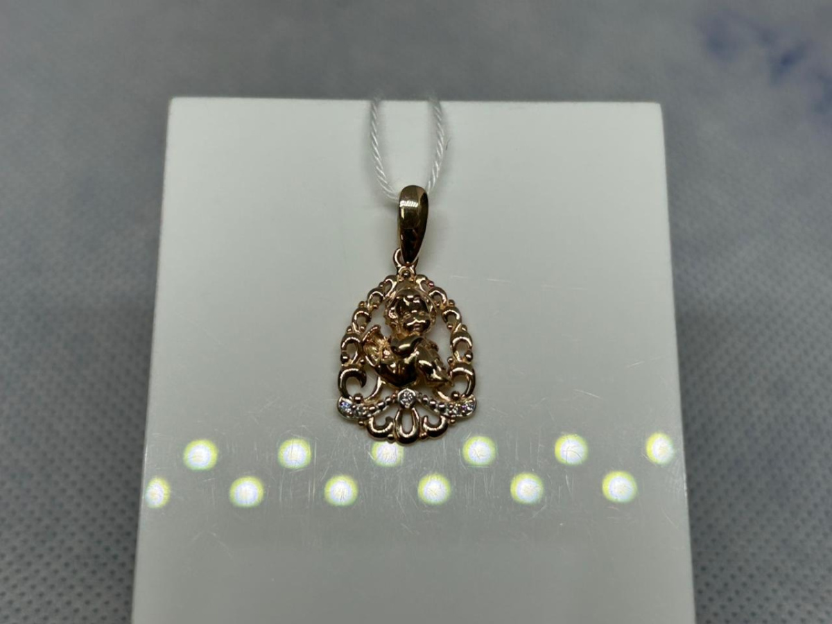 ПОДКМИ585 ПОДВЕСКА С КАМНЯМИ (Au 585)