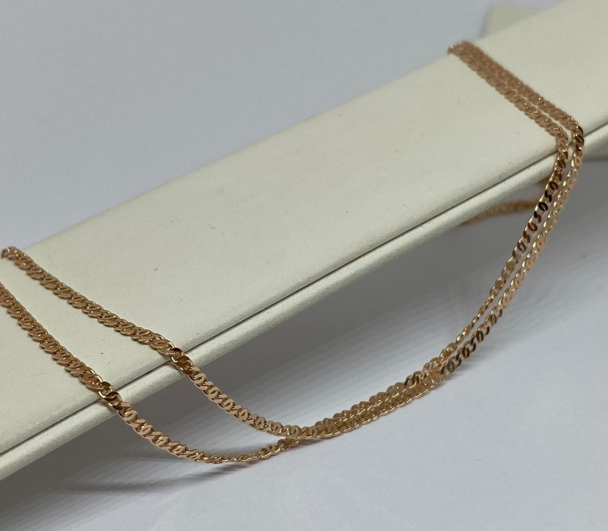 ЦЕПЬ ПОЛНОВЕСНАЯ Птичий глаз(глаз пантеры) (Au 585)