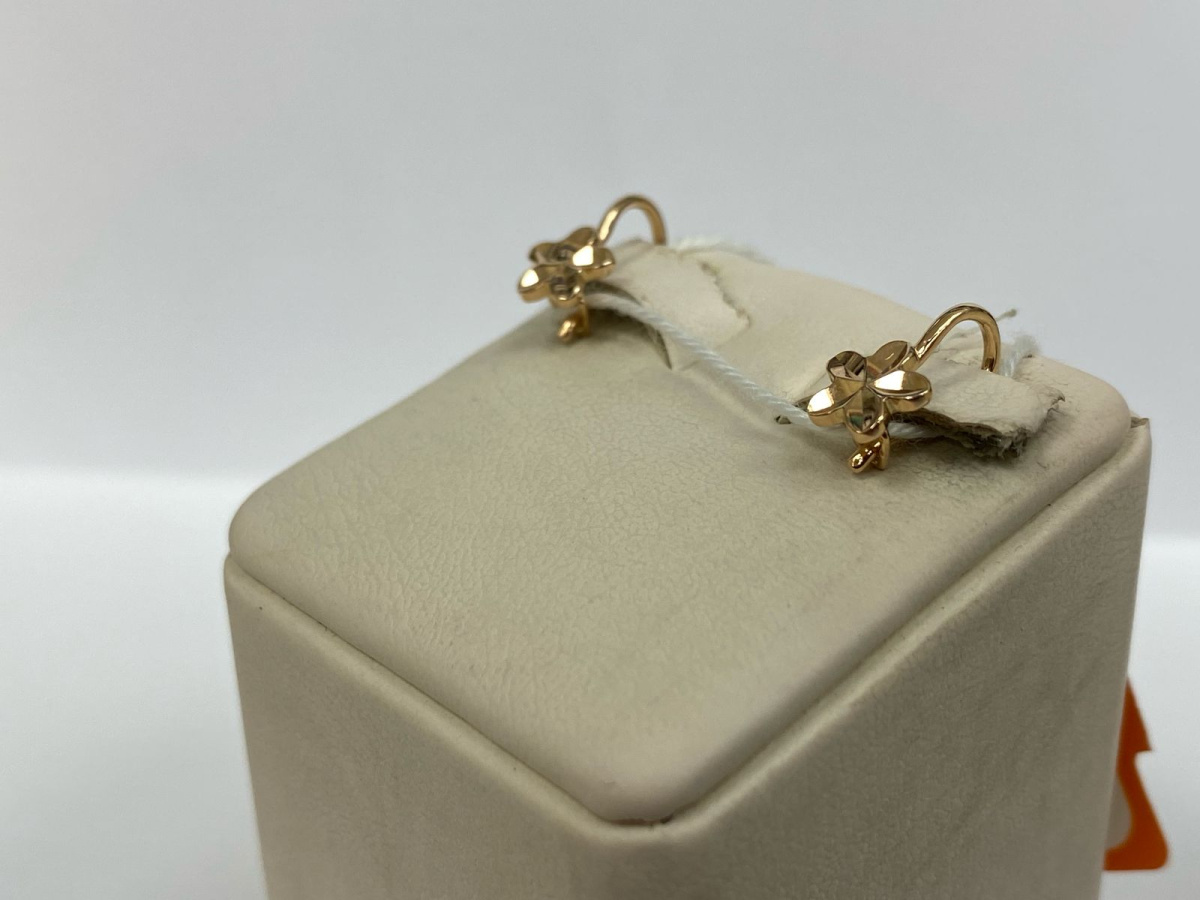 СБКМ585 СЕРЬГИ БЕЗ КАМНЯ (Au 585)