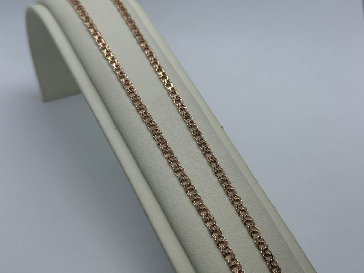 570005021 ЦЕПЬ ПУСТОТЕЛАЯ Бисмарк (Au 585)