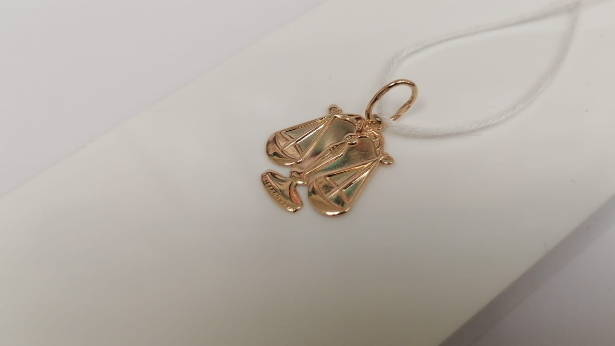 ПОДВЕСКА ЗНАК ЗОДИАКА ВЕСЫ Au 585