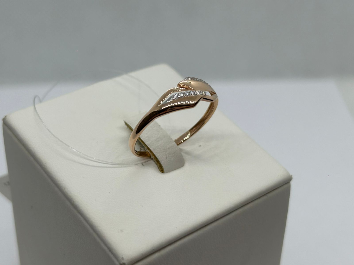 КОЛЬЦО С КАМНЯМИ (Au 585)