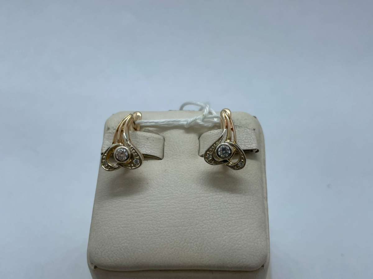 СЕРЬГИ С КАМНЯМИ (Au 585)