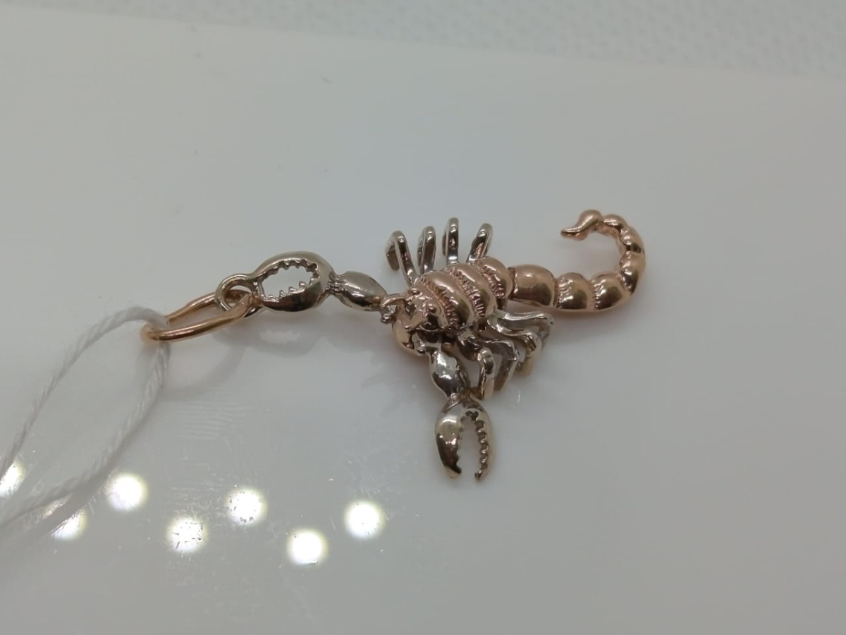 ПОДВЕСКА ЗНАК ЗОДИАКА СКОРПИОН Au 585