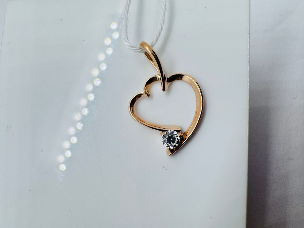 ПОДКМ585 ПОДВЕСКА С КАМНЕМ (Au 585)