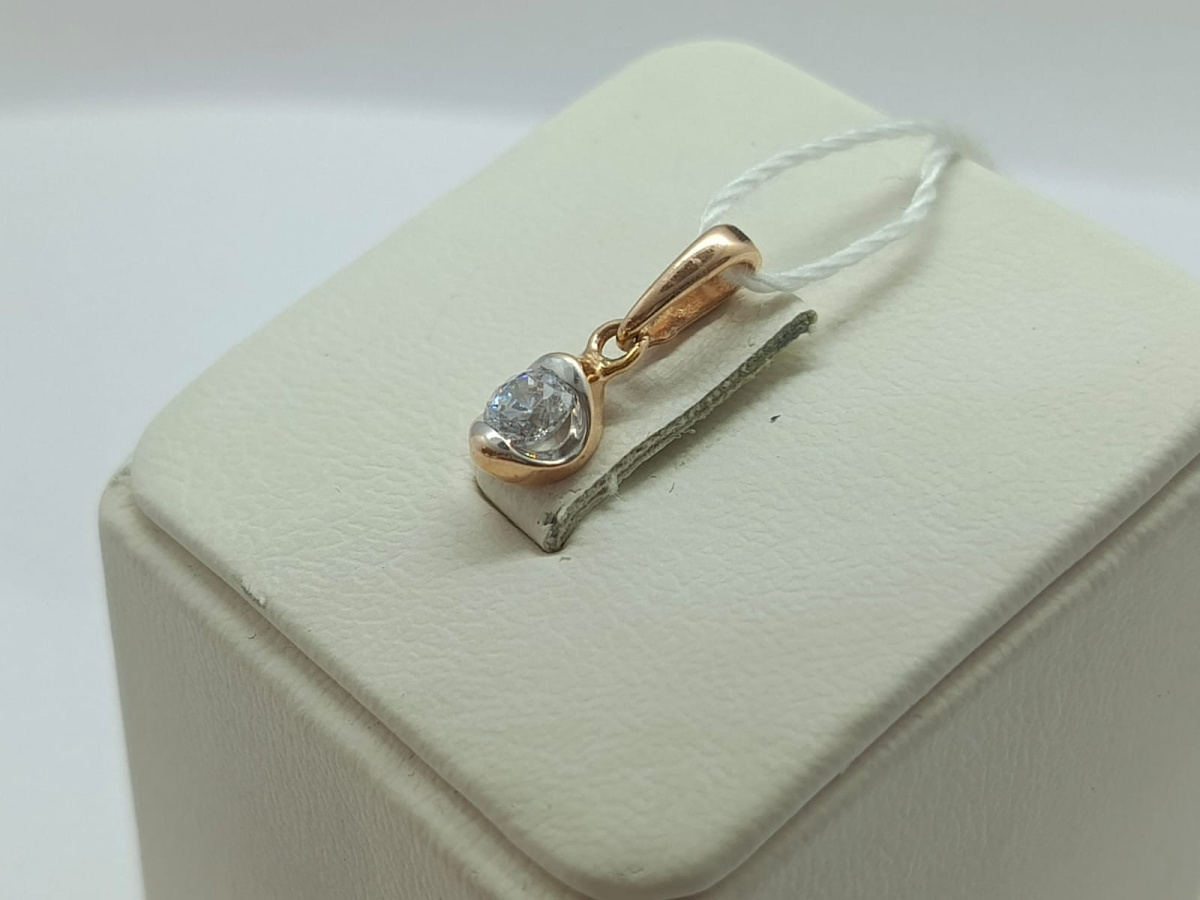 ПОДКМ585 ПОДВЕСКА С КАМНЕМ (Au 585)