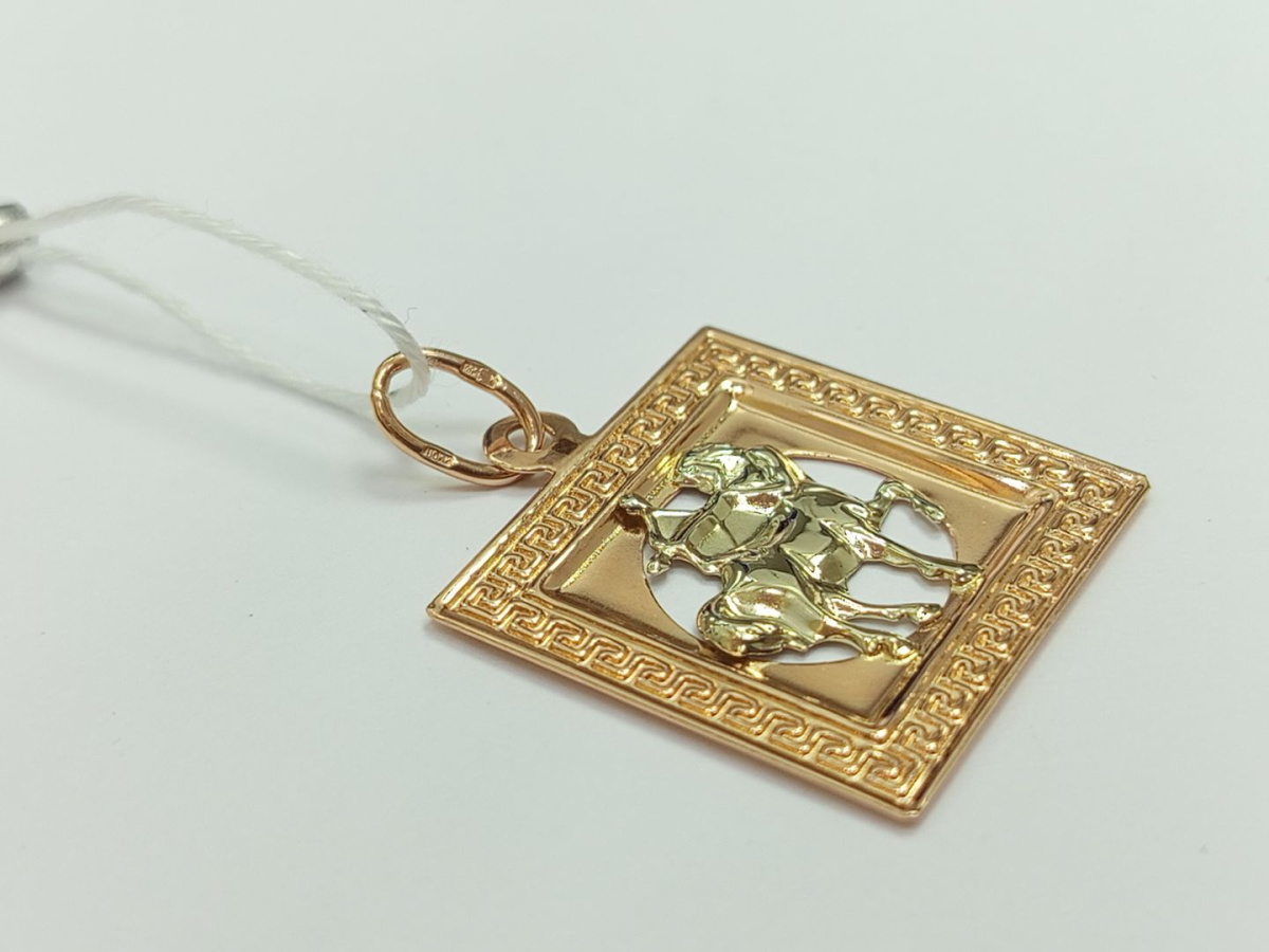 ПОДВЕСКА ЗНАК ЗОДИАКА СТРЕЛЕЦ Au 585