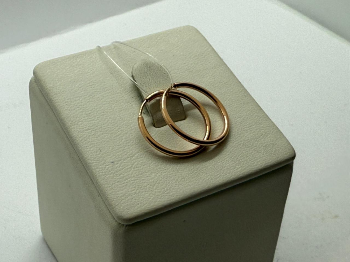 СЕРЬГИ КОНГО без камня (Au 585) СЕРЬГИ КОНГО без камня (Au 585)