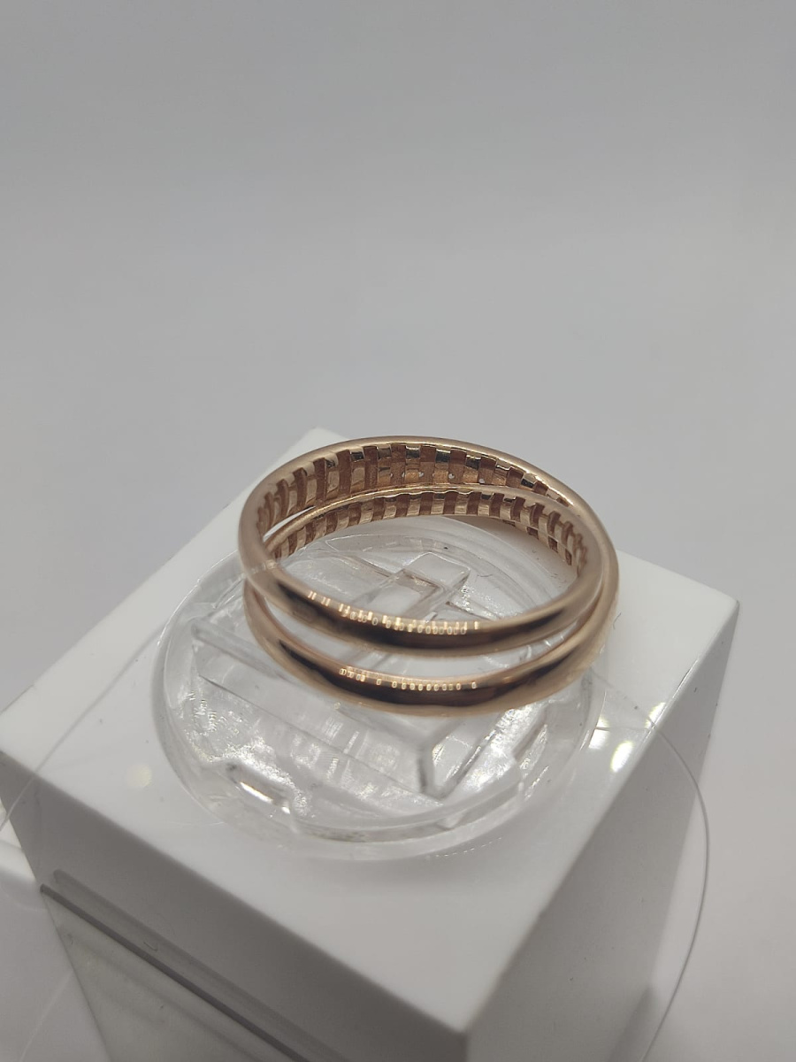 КОЛЬЦО С КАМНЯМИ (Au 585)