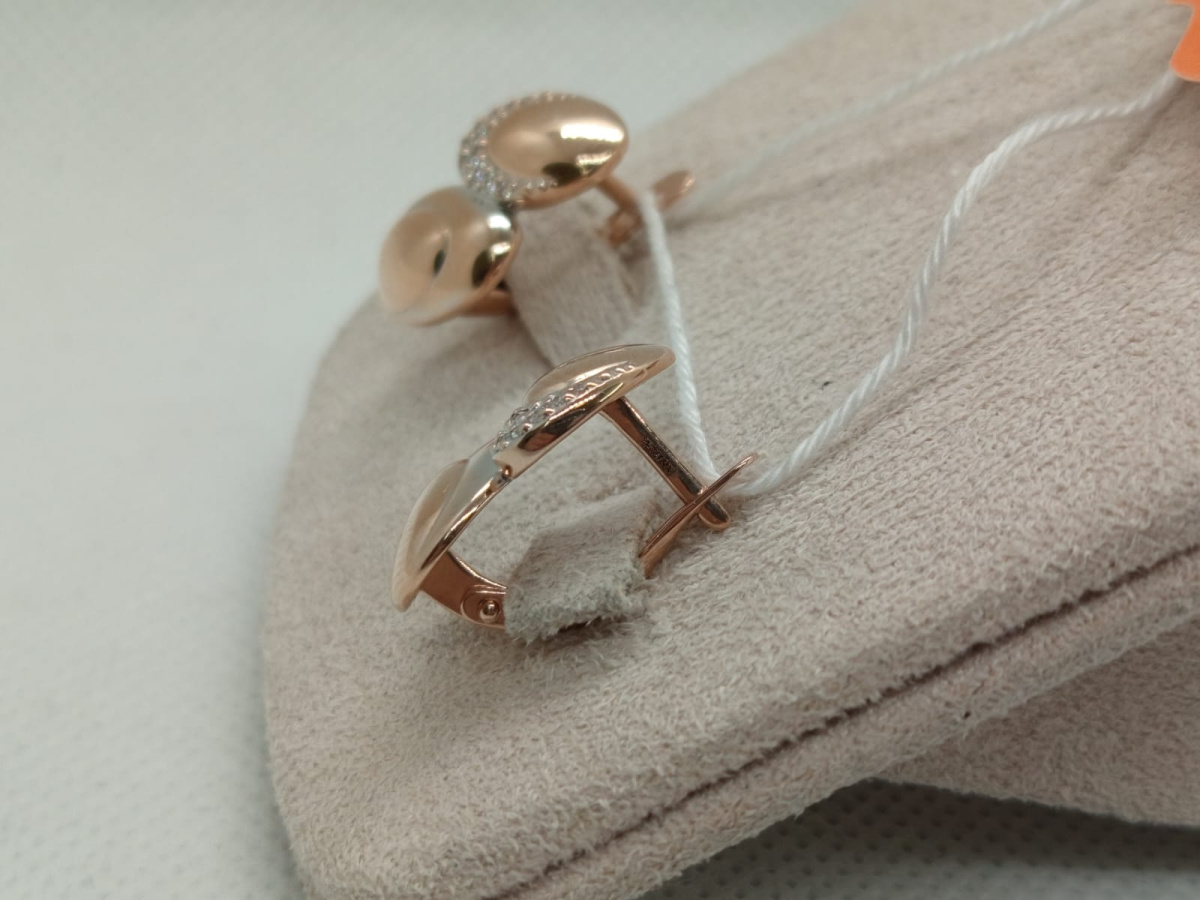 СКМИ585 СЕРЬГИ С КАМНЯМИ (Au 585)