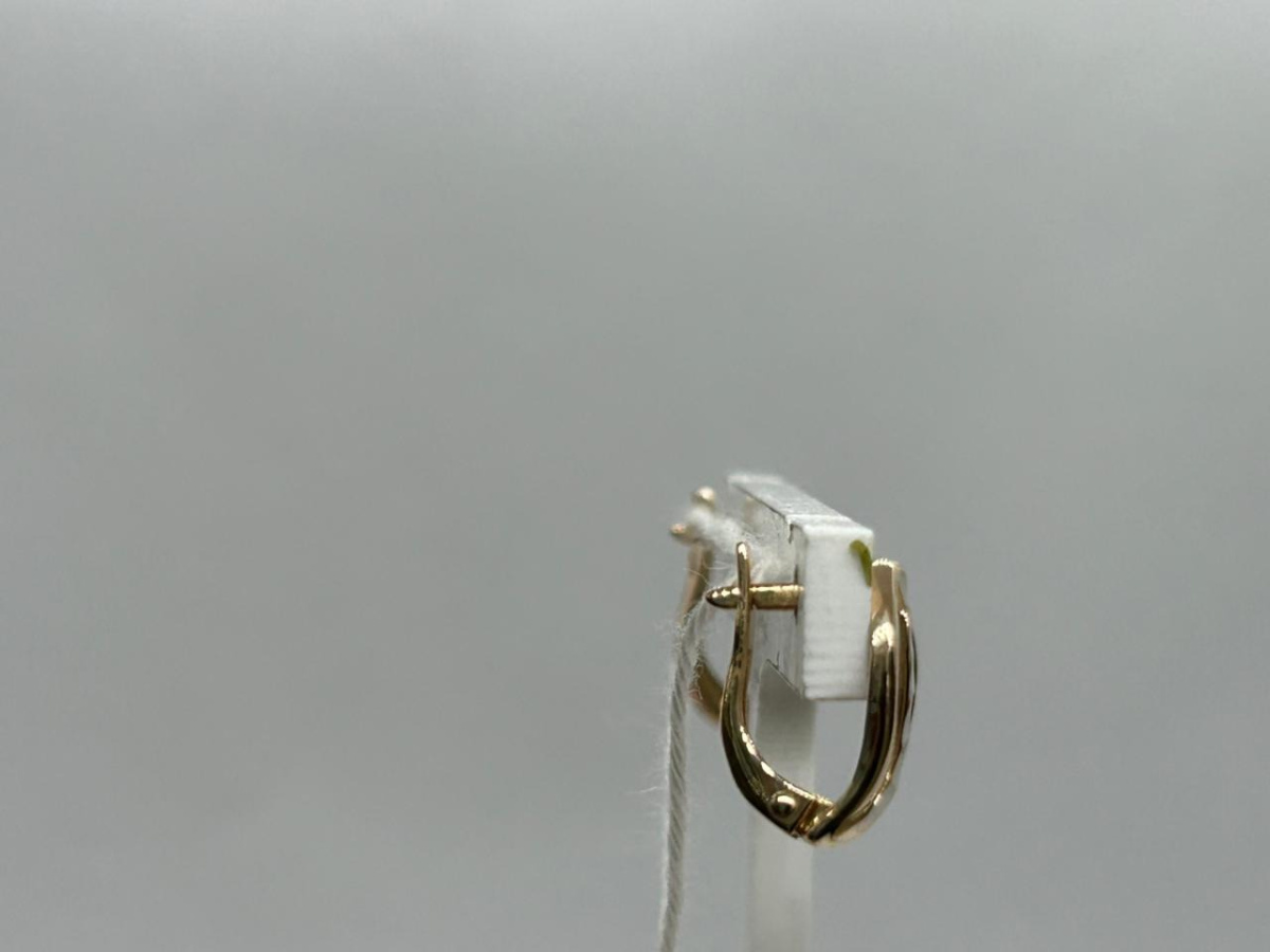 СБКМ585 СЕРЬГИ БЕЗ КАМНЯ (Au 585)