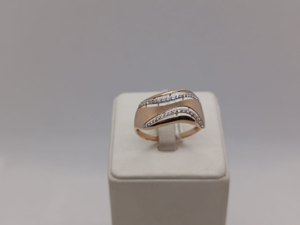 КОЛКМИ585 КОЛЬЦО С КАМНЯМИ (Au 585)