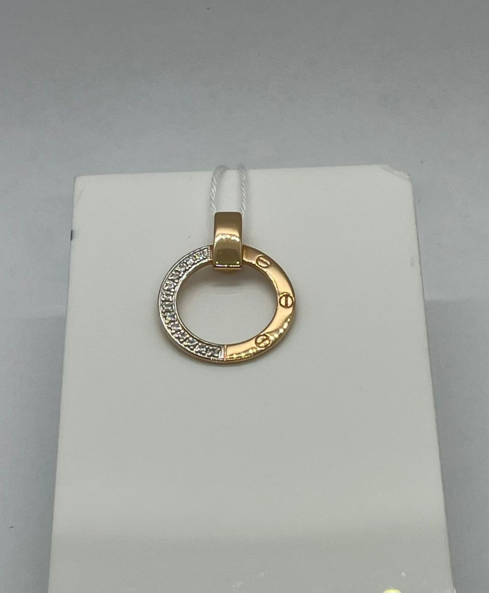 ПОДКМИ585 ПОДВЕСКА С КАМНЯМИ (Au 585)