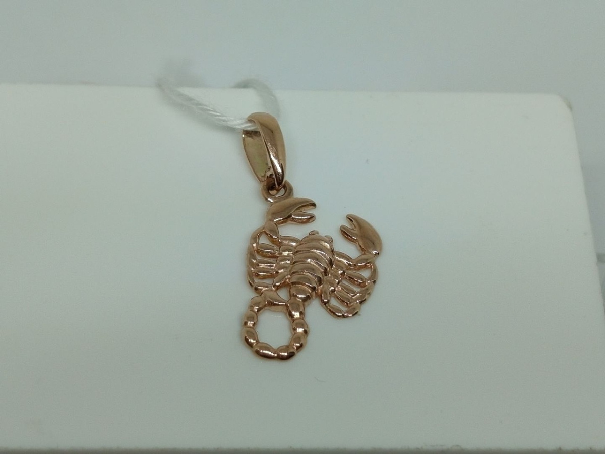 ПОДВЕСКА ЗНАК ЗОДИАКА СКОРПИОН Au 585