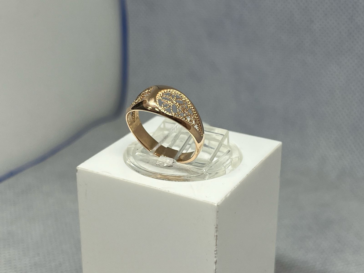 КОЛБКМ583 КОЛЬЦО БЕЗ КАМНЯ (Au 583)