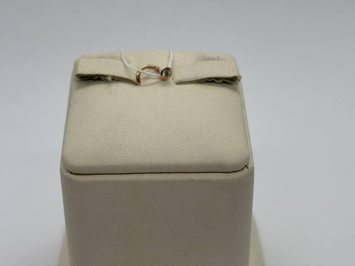 ПИРСИНГ В НОС с камнем (Au 585)