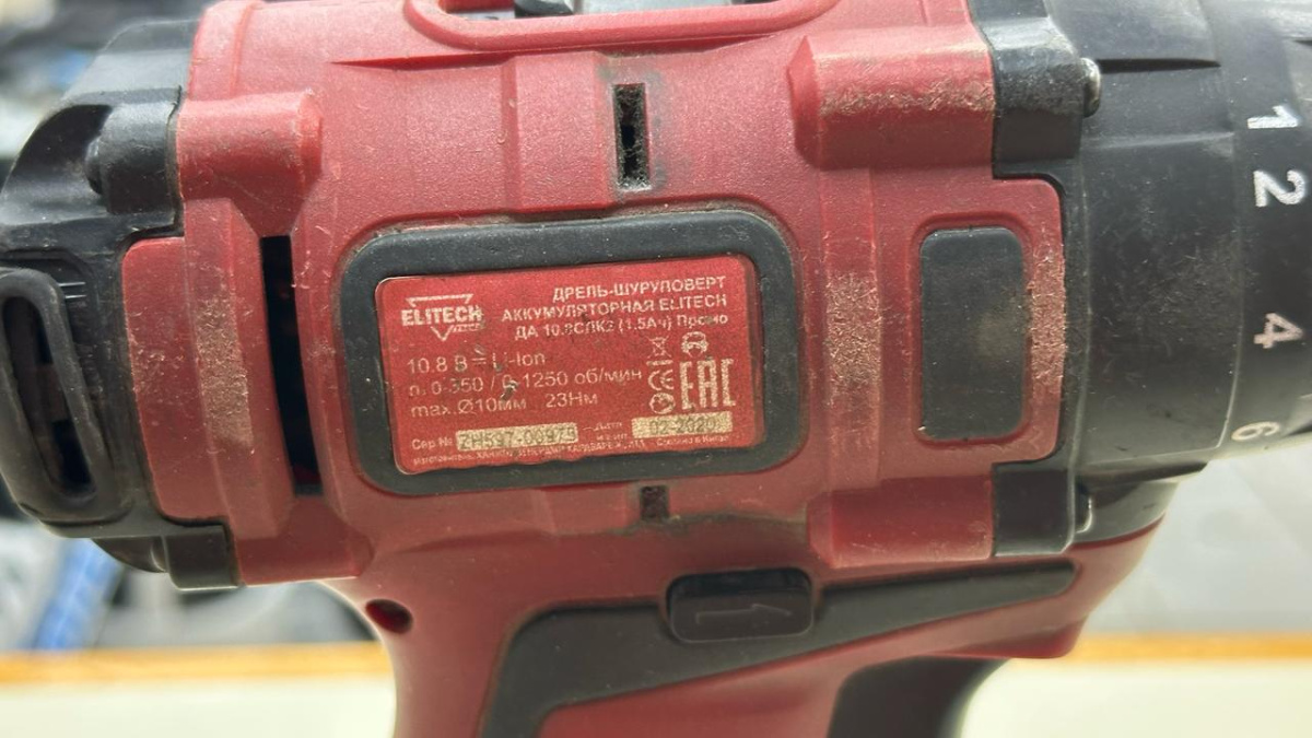 Шуруповерт Elitech ДА 10.8СЛК2