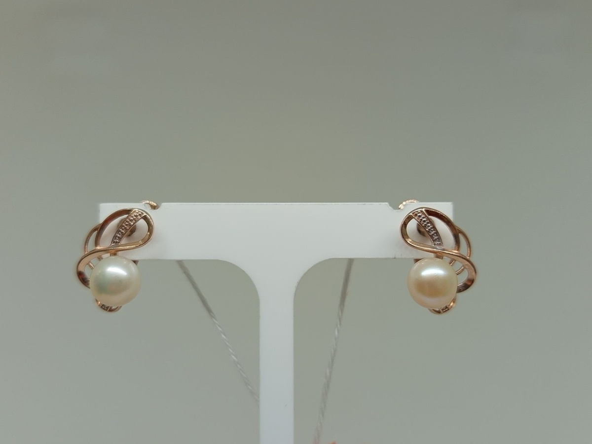 СКМИ585 СЕРЬГИ С КАМНЯМИ (Au 585)