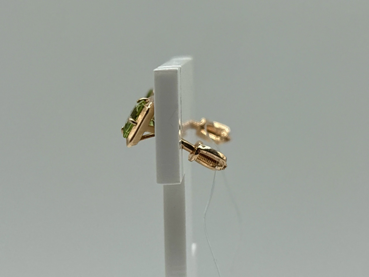 СЕРЬГИ ПУСЕТЫ с камнем (Au 585)