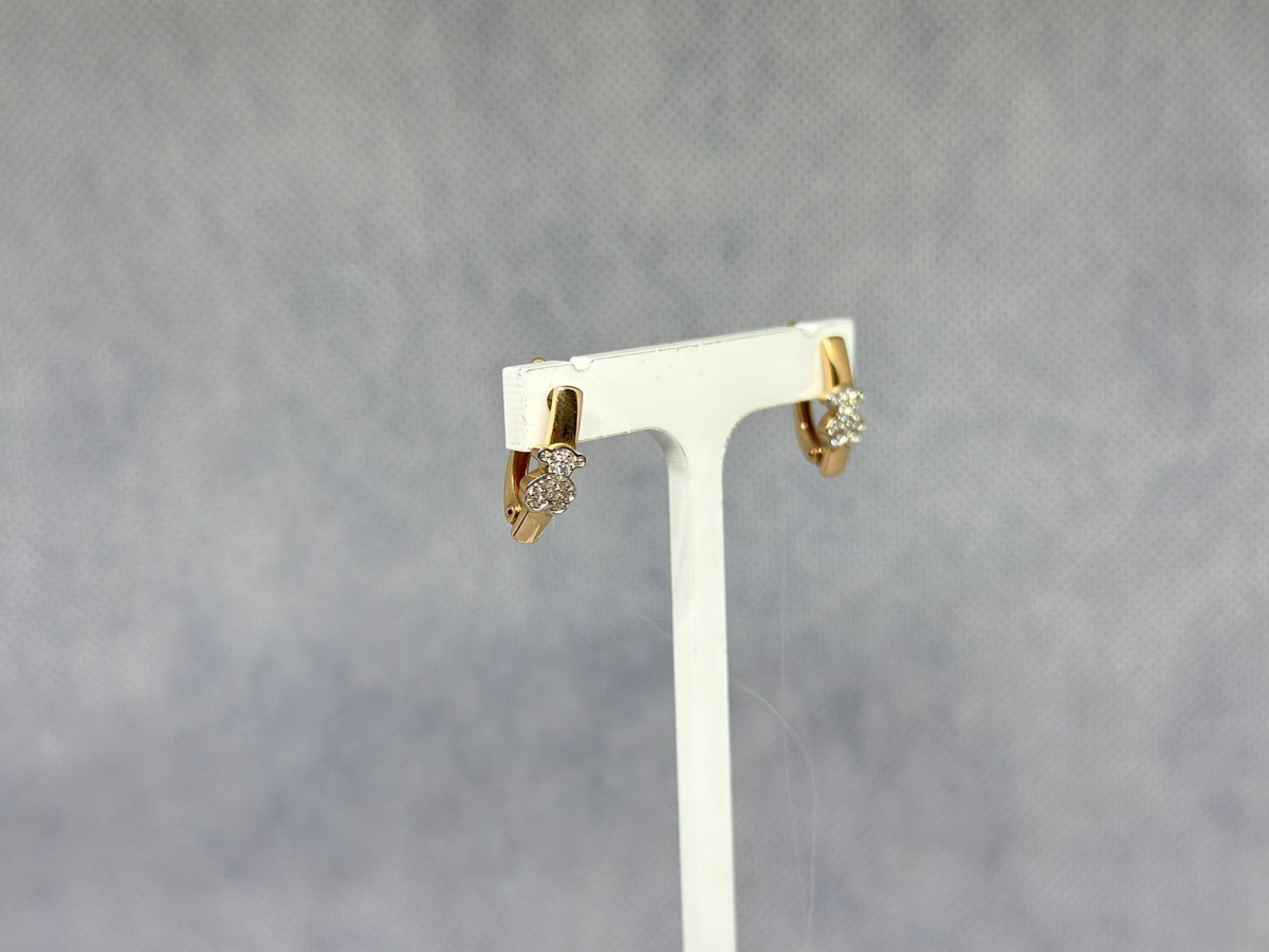 СЕРЬГИ С КАМНЯМИ (Au 585)