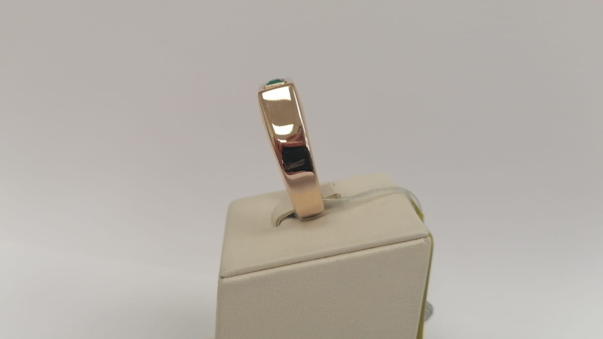 31-0309-О КОЛЬЦО ПЕЧАТКА с камнем (Au 585)