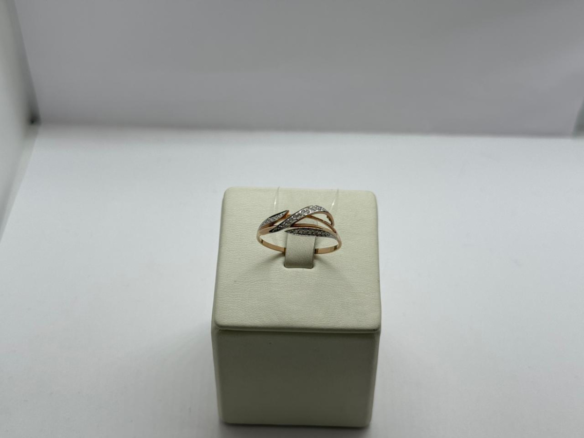 КОЛЬЦО С КАМНЯМИ (Au 585)