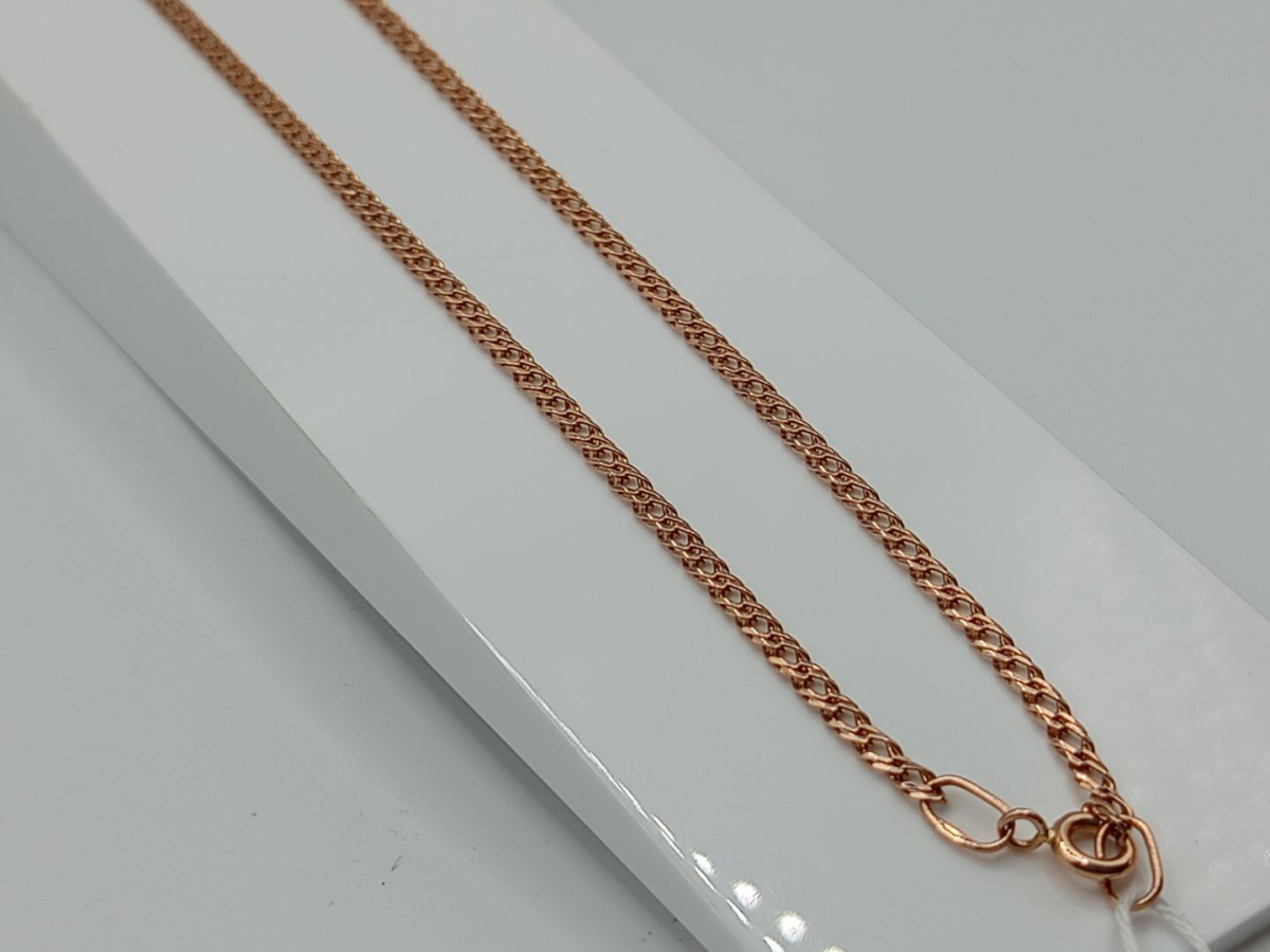 ЦЛР2585 ЦЕПЬ ПОЛНОВЕСНАЯ Ромб двойной (Au 585)