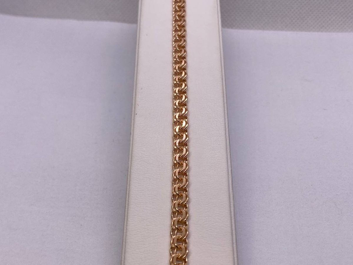 7080200-20 БРАСЛЕТ ПОЛНОВЕСНЫЙ Бисмарк (Au 585) 7080200-20 БРАСЛЕТ ПОЛНОВЕСНЫЙ Бисмарк (Au 585)