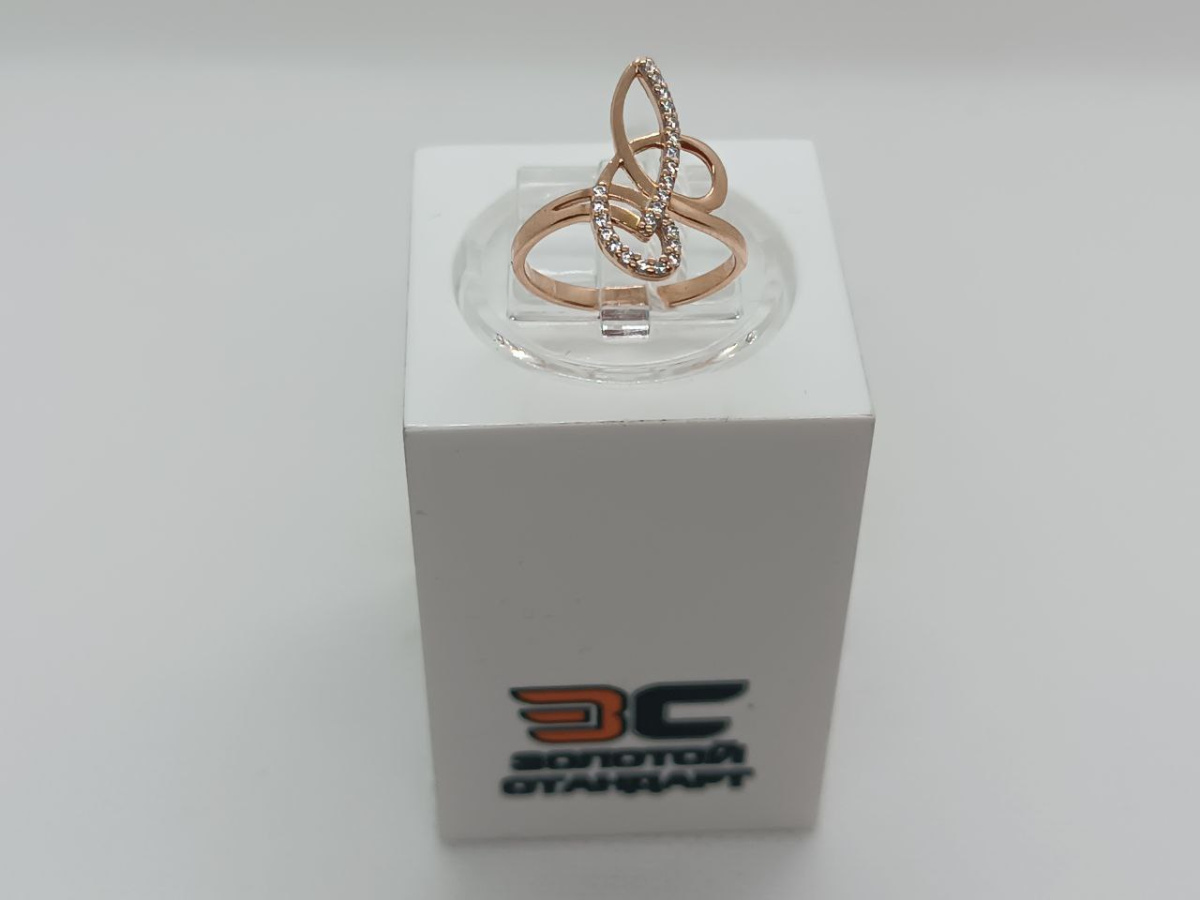 КОЛЬЦО С КАМНЯМИ (Au 585)