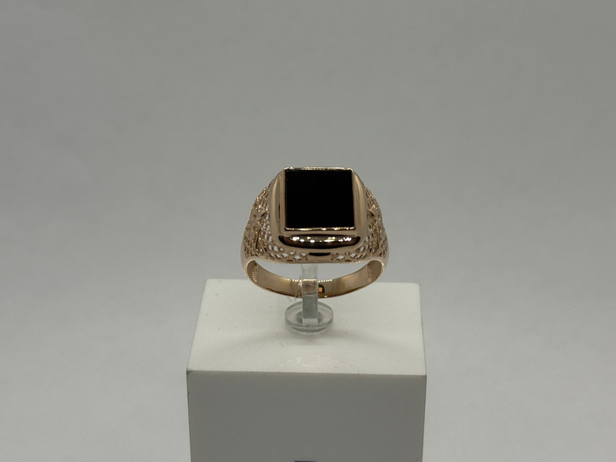 КОЛЬЦО ПЕЧАТКА с камнем (Au 585)