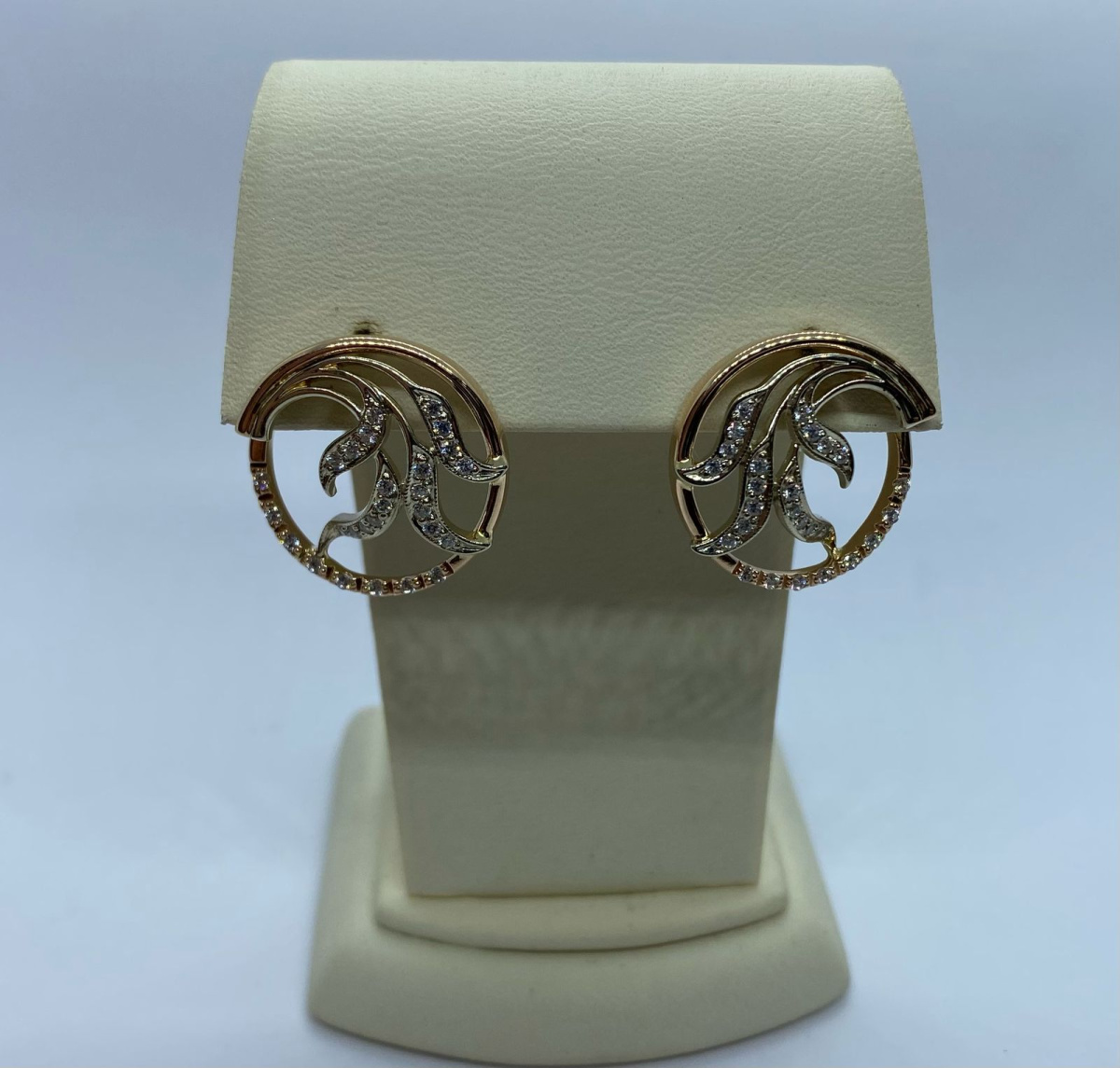 СКМИ585 СЕРЬГИ С КАМНЯМИ (Au 585)