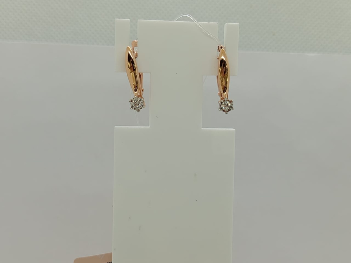 СЕРЬГИ БРИЛЛИАНТ (Au 585)