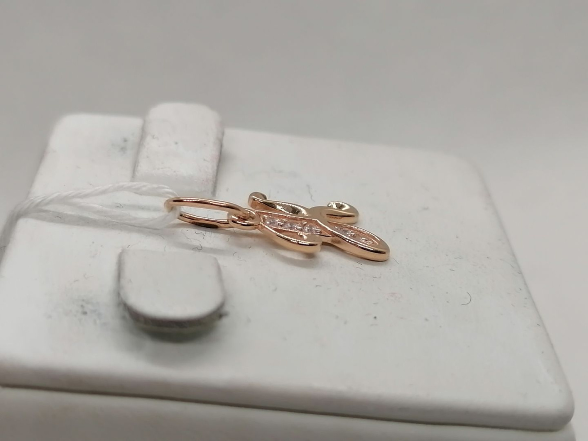 ПОД585 ПОДВЕСКА БУКВА К (Au 585)