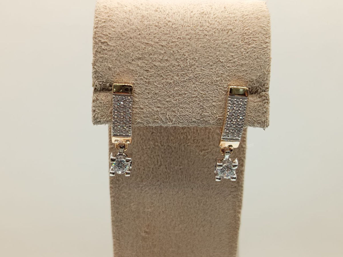 СЕРЬГИ С КАМНЯМИ (Au 585)